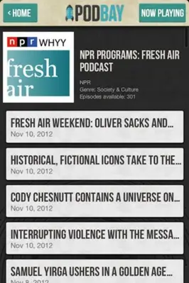 Podbay android App screenshot 1